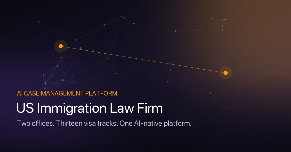 US Immigration Law Firm - AI-Native Case Management Platform